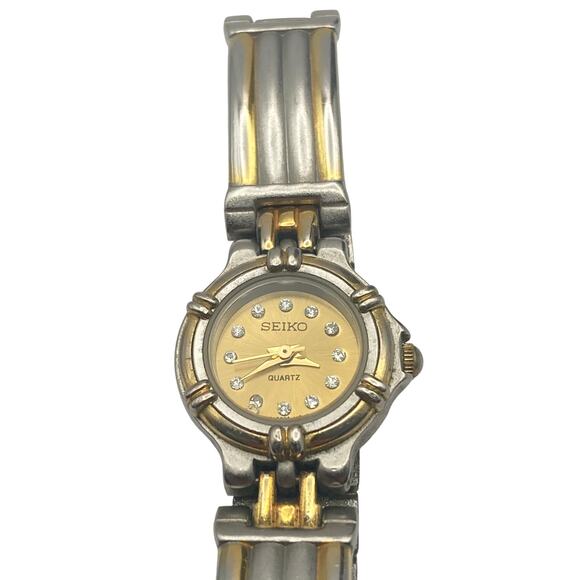 VTG Seiko 2906-0400 Womens Petite Watch 21mm - New Battery - WR Wrist Size 6 - Picture 4 of 12